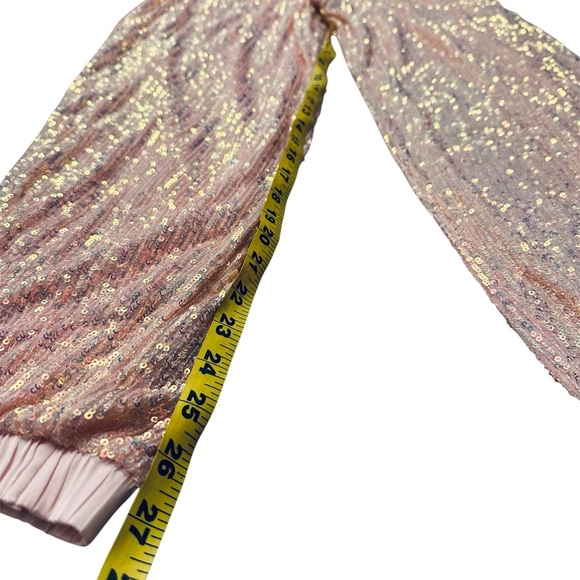 Victoria’s Secret Pink Sequin Lounge Jogger Pants NWT Womens Medium - Picture 2 of 8
